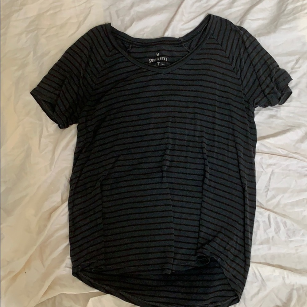 American Eagle striped soft and sexy tee